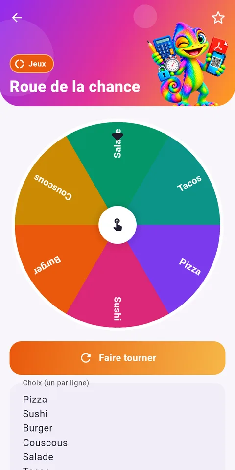 Capture d'écran d'Outilix, outils de calcul pour réviser, sur téléphone (8)